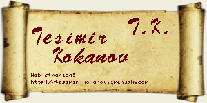 Tešimir Kokanov vizit kartica